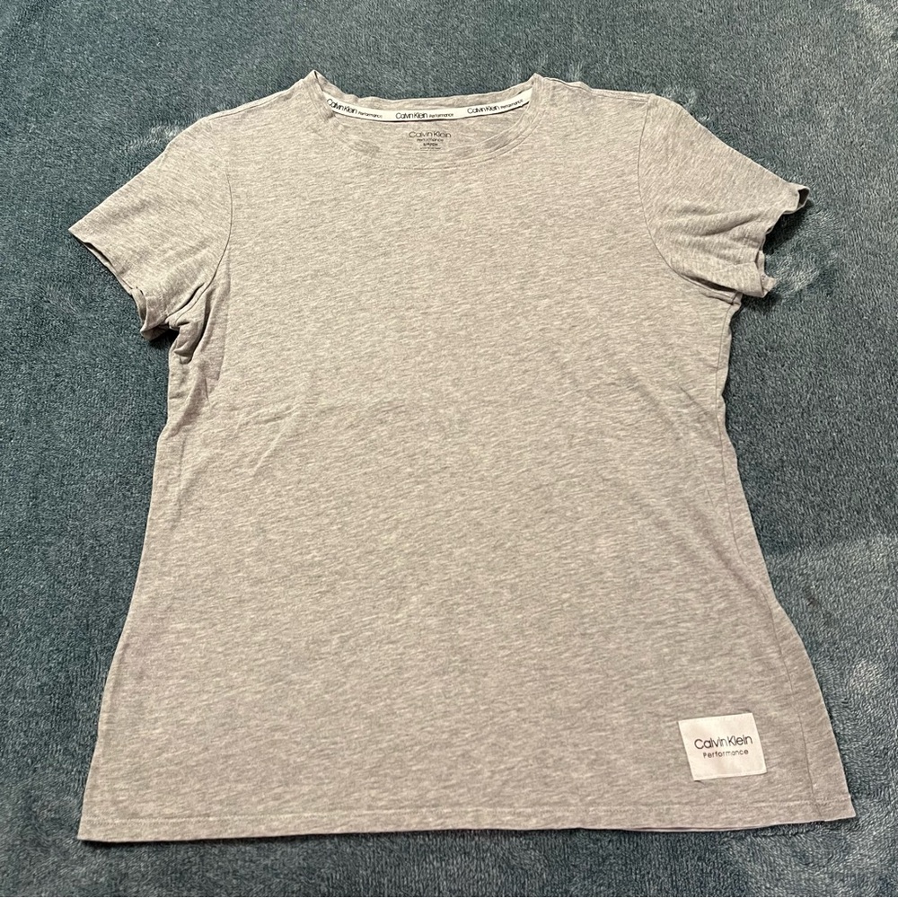 Calvin Klein Performance Gray Women's Crewneck T-shirt Size Small